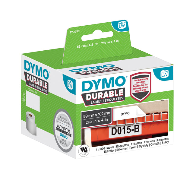 Dymo - Etiket dymo labelwriter industrieel 59x102 wit