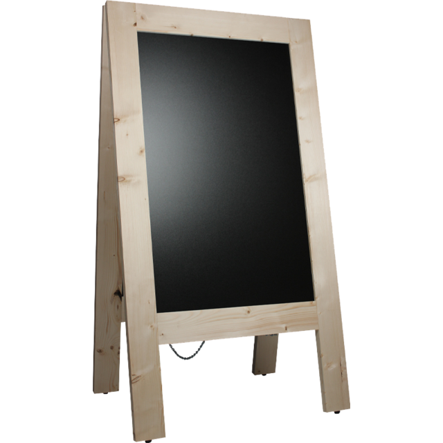 Klika - Krijtstoepbord | hout | 70x135cm | blanco | 1 stuks