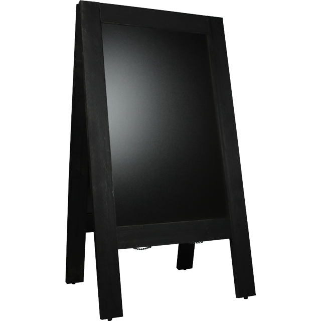 Klika - Krijtstoepbord | hout | 70x135cm | zwart | 1 stuks