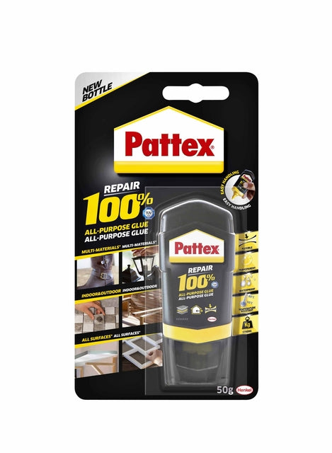 Colle Pattex 100% tube 50gram sur blister | 12 pièces