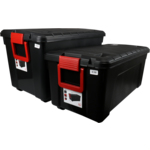 Klika - Opbergdoos | pP | 750x445x445mm | met handgrepen | zwart | 1 stuks