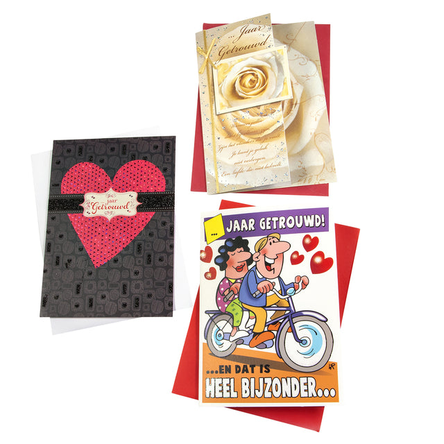 Recharge trombone carte de voeux marié 6 cartes