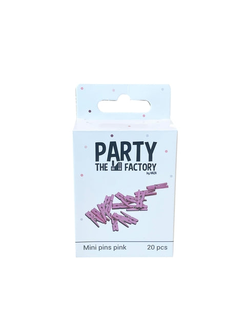 Haza - Knijpers haza mini roze zak 20 stuks