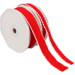 Klika - Lint | 15mm | 25m | Xmas | PP | rood/wit