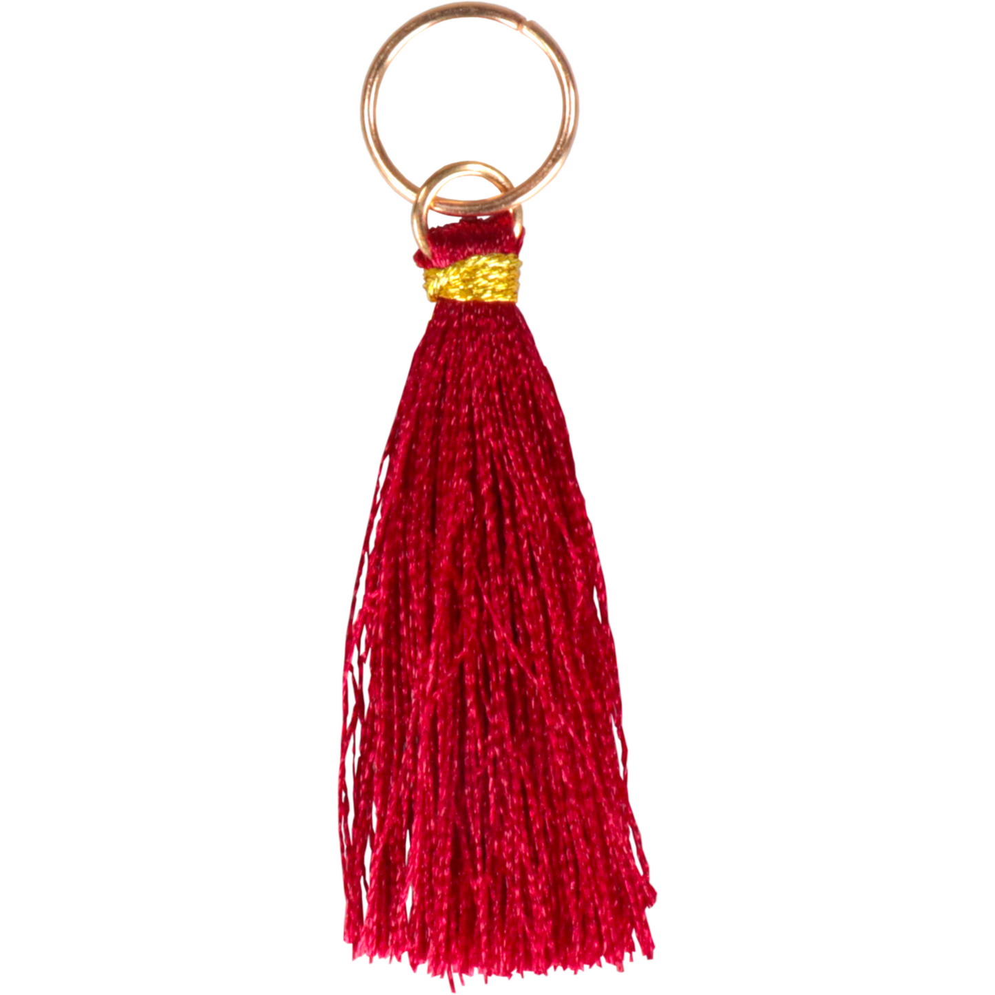 Klika - Tassel | 4cm | rood | 12 stuks