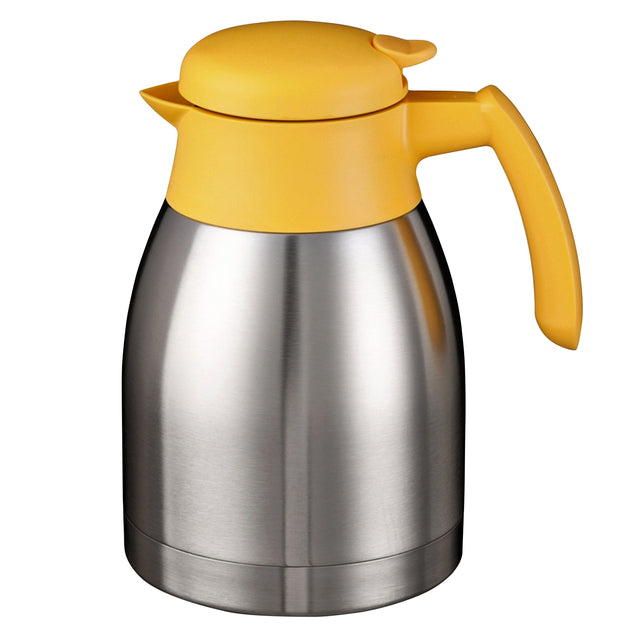 Thermos Bravilor double paroi 1,5 litre acier inoxydable jaune