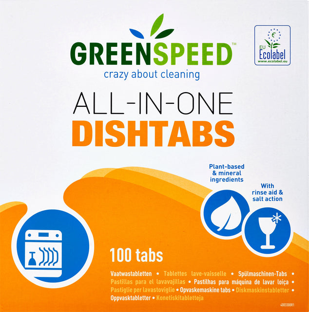 Greenspeed - Vaatwastablet greenspeed all-in-one 100 stuks