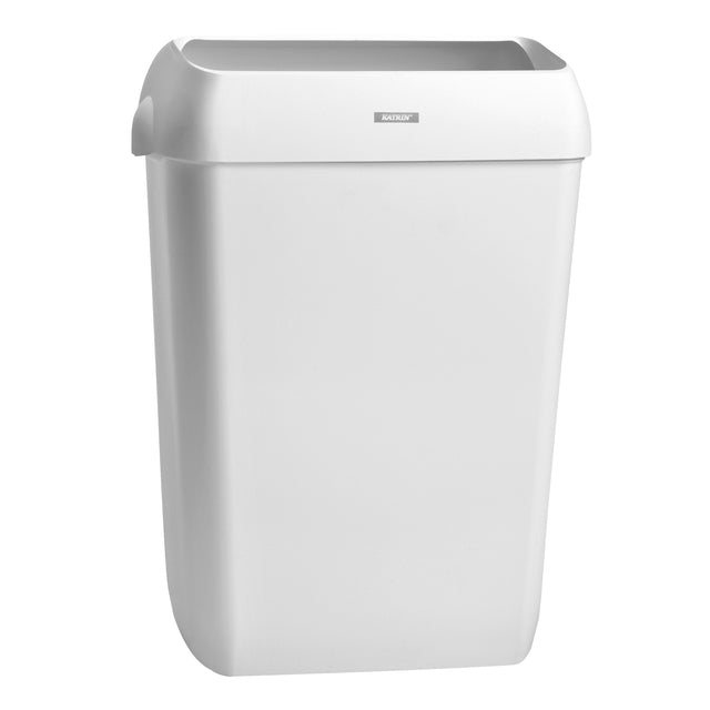 Katrin - Afvalbak katrin open inworp 50 liter wit | 2 stuks