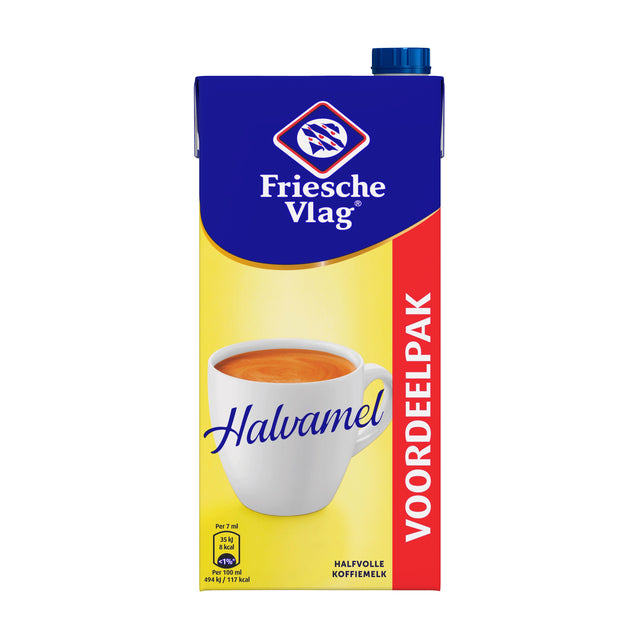 Friesche vlag - Koffiemelk friesche vlag halvamel 930ml