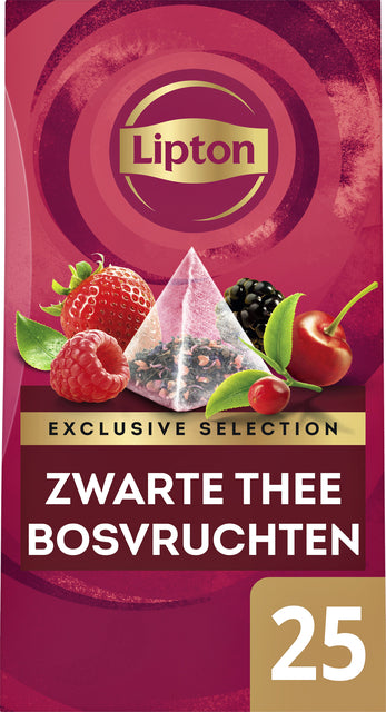 Thé Lipton Exclusif Fruits des bois 25 sachets pyramidaux