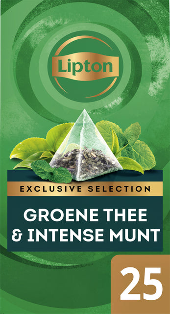 Thé lipton thé vert exclusif à la menthe | 6 morceaux