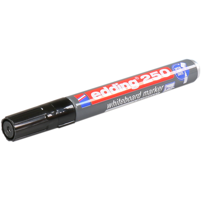 Edding - Whiteboardmarker edding 250 rond 1.5-3mm zwart | 10 stuks