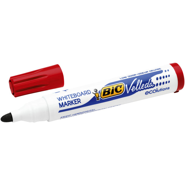 Feutre Bic 1701 tableau blanc rond rouge 1.4mm | 12 pièces