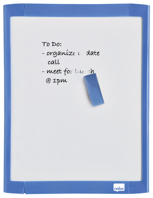 Nobo - Whiteboard nobo 21.6x28cm magnetisch assorti | 6 stuks
