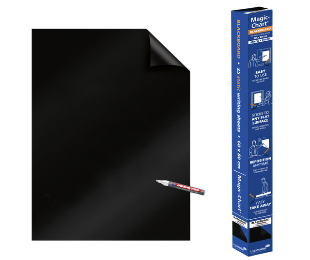 Legamaster - Magic chart legamaster whiteboard 600x800mm zw 25v