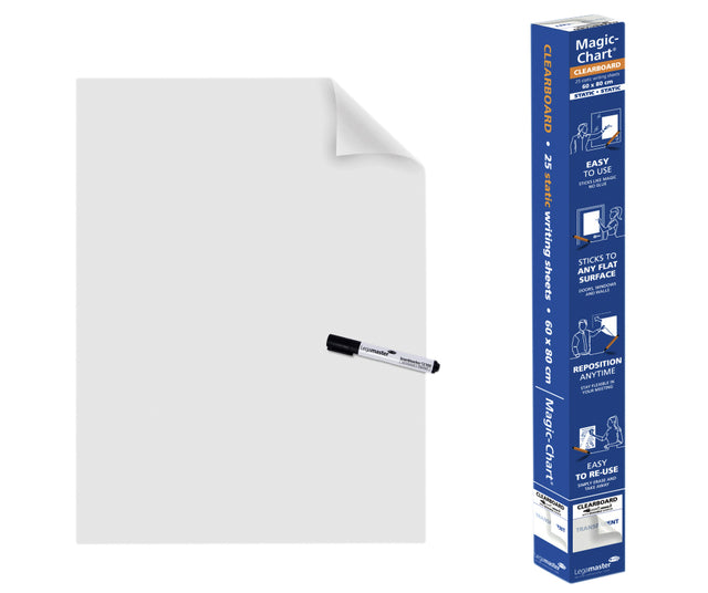 Tableau blanc Magic-Chart Legamaster 60x80cm transparent