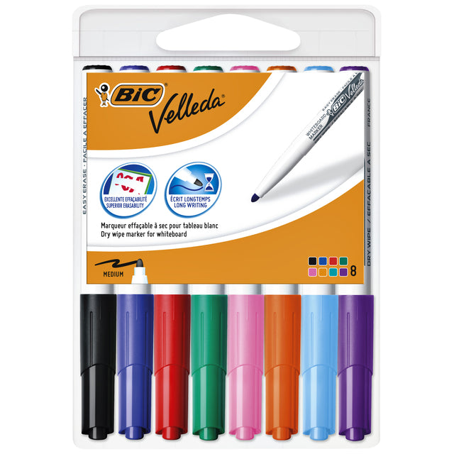 Bic - Whiteboardmarker bic 1748 rond m assorti | 6 stuks