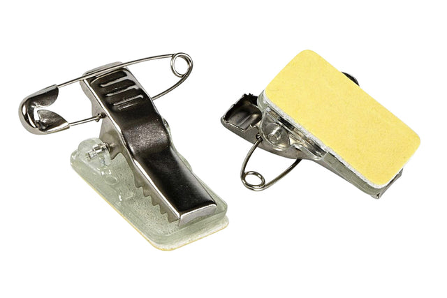 Europel - Clip met speld europel zelfklevend tbv badges | 50 stuks