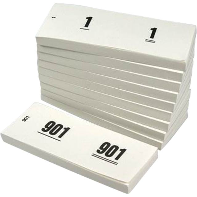 Coupons de garde-robe | papier | 105x42mm | blanc