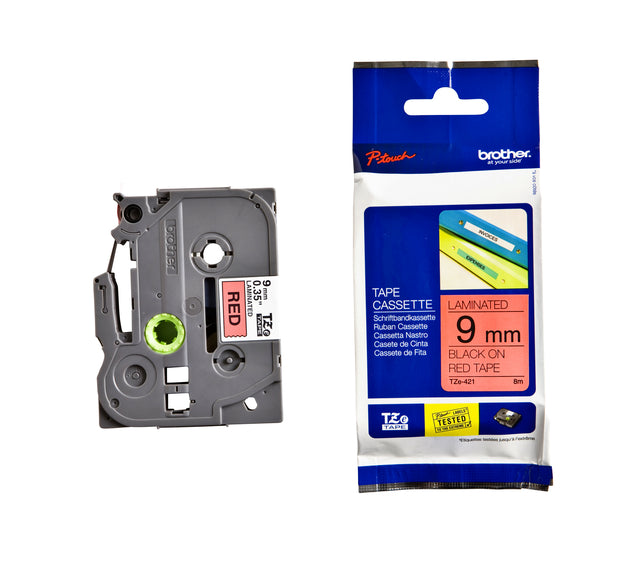 Brother - Labele brother ptouch tze421 9mm rood