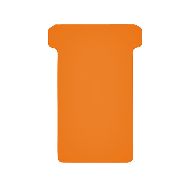 Djois - T-kaart djois formaat 2 48mm oranje 100st | 5 stuks