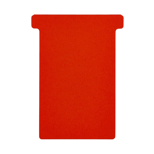 Djois - T-kaart djois formaat 3 77mm rood 100st | 5 stuks