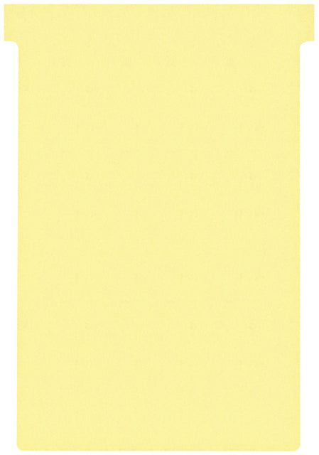 Nobo - T-kaart nobo nr.4 112mm geel 100 stuks