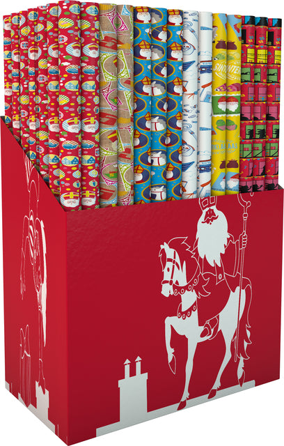 IG design - Inpakpapier sint 250x46 5cm assorti