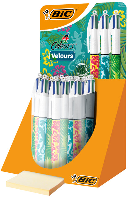 Stylo bille Bic 4 couleurs Velours cul | 30 pièces