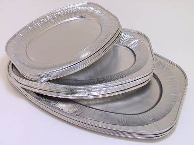 Depa - Schaal aluminium ovaal 45cm 10 stuks