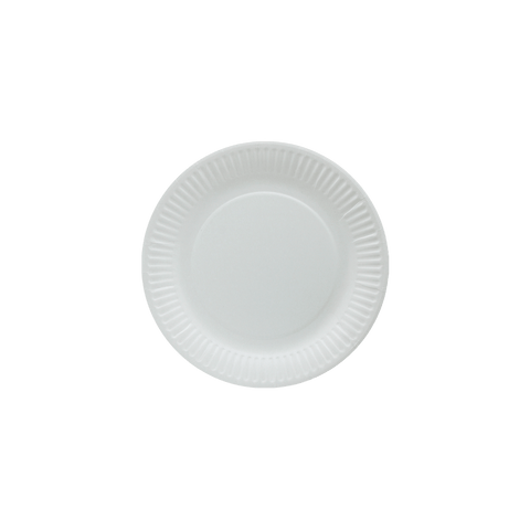 Klika - Bord Ø18cm karton wit BIO