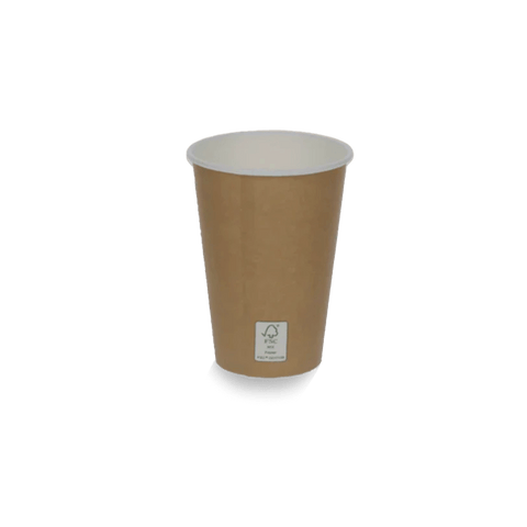 Klika - Kartonnen koffiebeker 180cc 7.5oz kraftlook