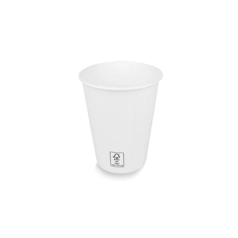 Klika - Kartonnen koffiebeker 150cc 6oz wit