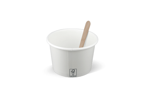 Klika - IJsbeker 240ml Ø90mm 8oz karton wit