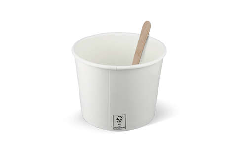 Klika - IJsbeker 300ml Ø90mm 10oz karton wit