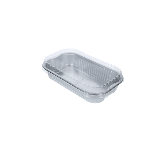 Klika - PET deksel voor aluminium bak 1000ml rechthoek