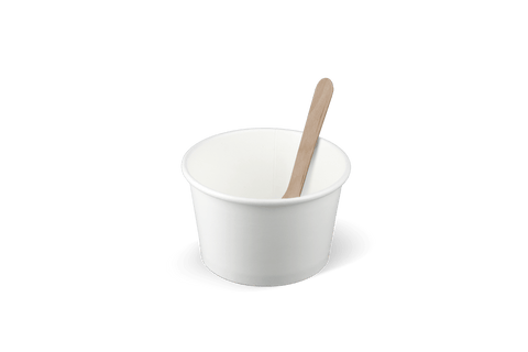 Klika - IJsbeker 120ml Ø78mm 4oz karton wit