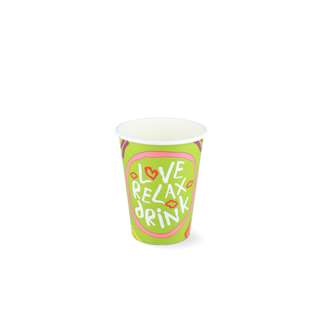 Klika - Milkshakebeker klein 360ml 12oz groen karton