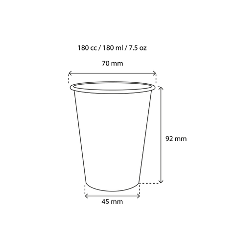 Klika - Kartonnen koffiebeker 180cc 7.5oz Schotse ruit y