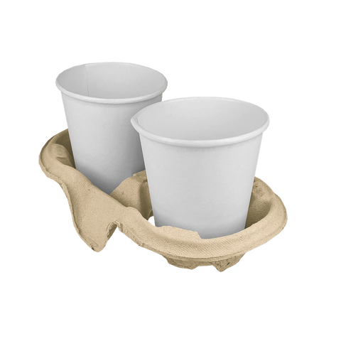Klika - Draagtray voor 2 bekers Gerecycled Karton