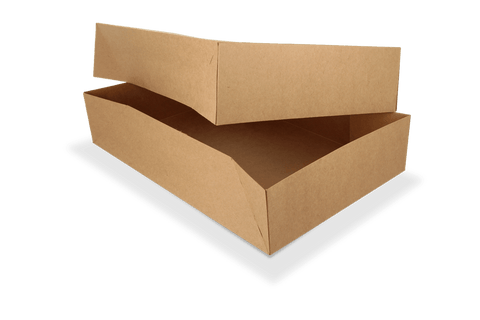 Klika - Cateringdozen kraft klein met venster 36x25x8cm