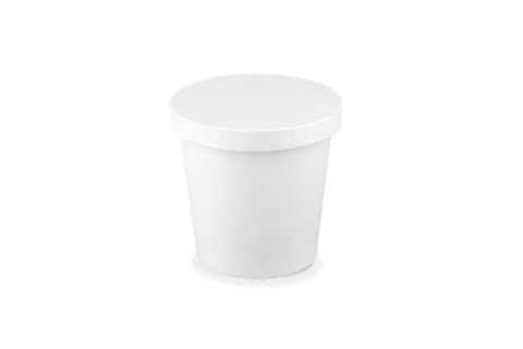 Klika - Deksel Saus Cup Ø62mm Karton Wit
