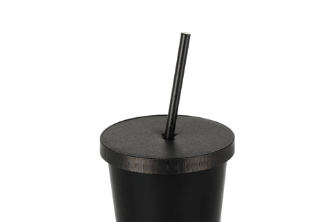 Klika - Deksel milkshakebeker met kruis Ø90mm karton zwart