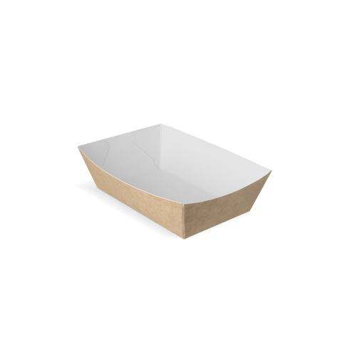 Klika - Frietbakjes A9 kraft/wit BIO