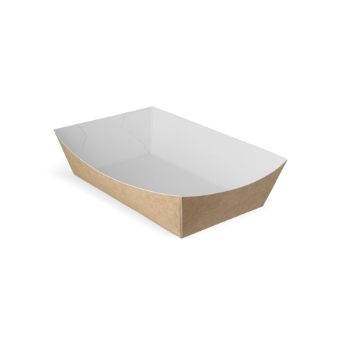 Klika - Frietbakjes A14 kraft/wit BIO