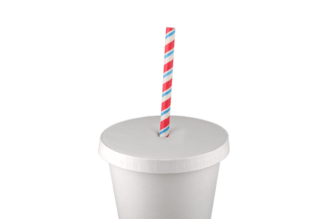 Klika - Deksel milkshakebeker met kruis Ø90mm karton Wit