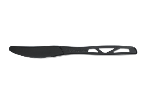 Klika - Herbruikbaar mes 180mm CPLA zwart BIO