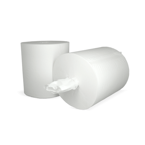 Klika - Poetsrol Midi (kokerloos) 1 laags 6x270 meter Ø20cm 100% cellulose T9