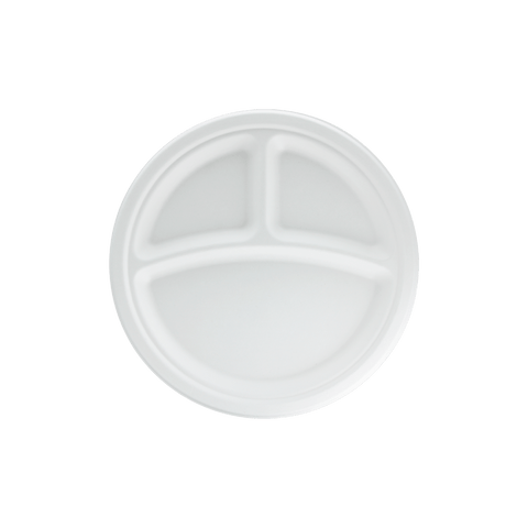 Klika - Bord Ø26cm 3-vaks suikerriet BIO