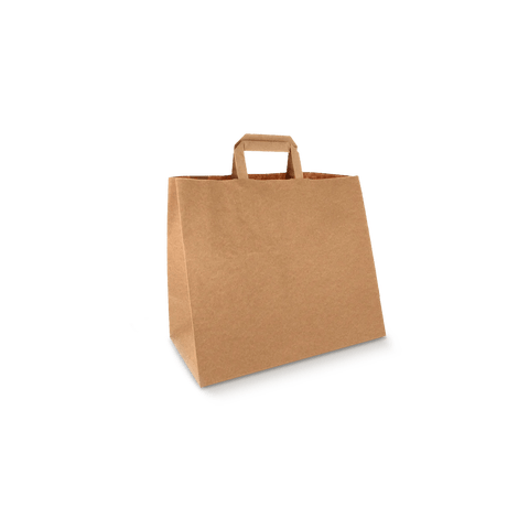 Klika - Papieren tassen Groot kraft 32+16x27cm gerecycled